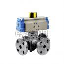 태성.공압용 스텐후렌지형볼밸브(3WAY)-더블(10888)