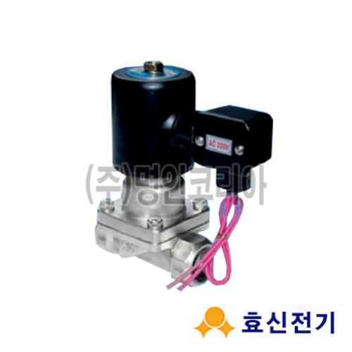 솔레노이드밸브(스팀)직동식2way-15A-50A 상시닫힘형(HKS)SUS 0-10K(10816) - 명인코리아