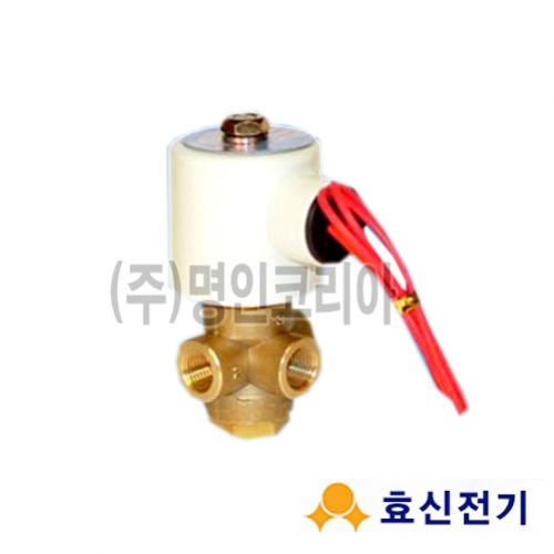 솔레노이드밸브(스팀)소형직동식3way-8A (HDW022T-3) 0-10K(10787) - 명인코리아